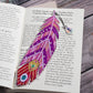 2 Pcs Set DIY Special Shaped Diamond Painting Bookmark | Feather