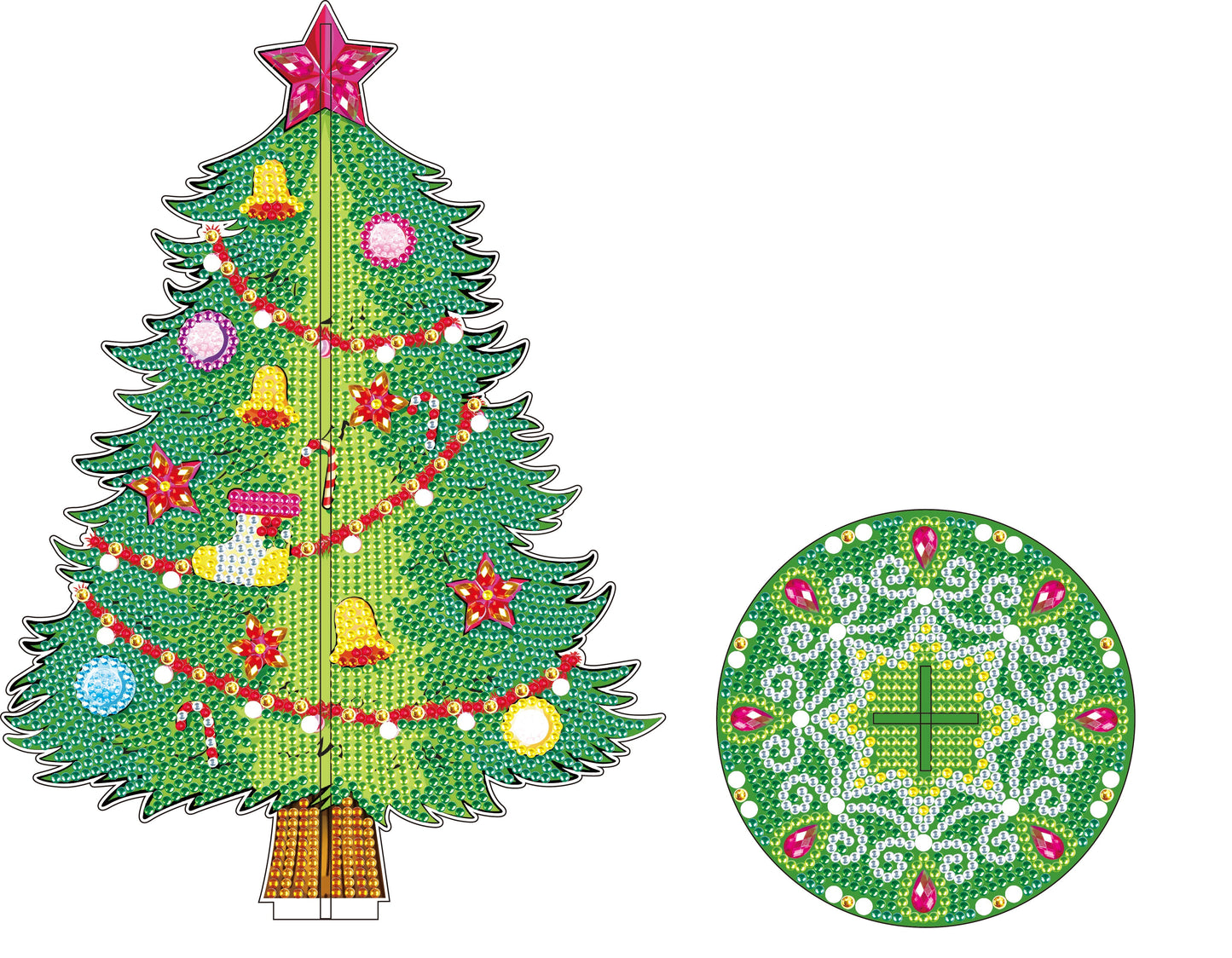 DIY Diamond Painting Ornaments Decoration Crystal Christmas Tree