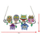 DIY crystal diamond wall mount kit for doors and windows tags-Owl on a branch