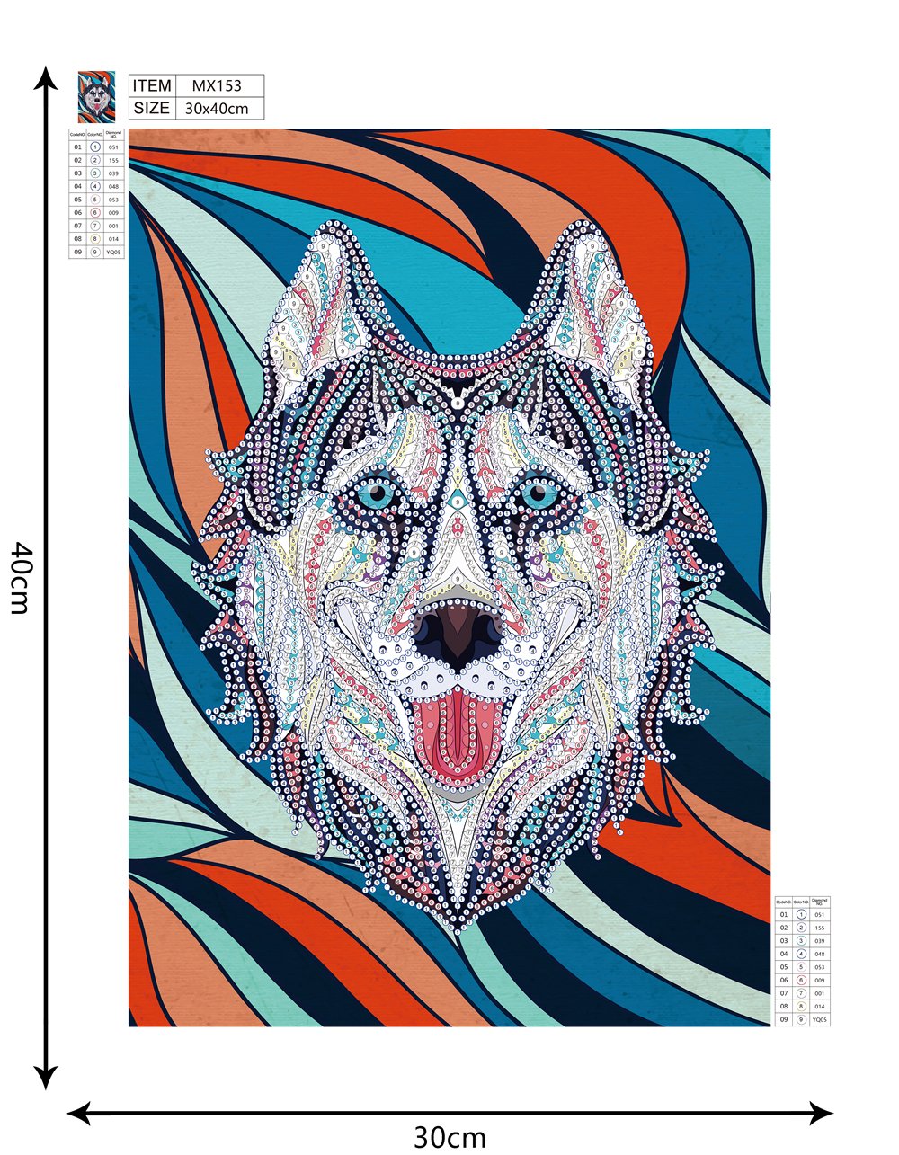 Wolf | Special Shaped Diamond Painting Kit