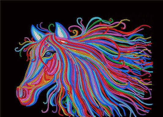 Horse | Special Shaped Diamond Painting Kit