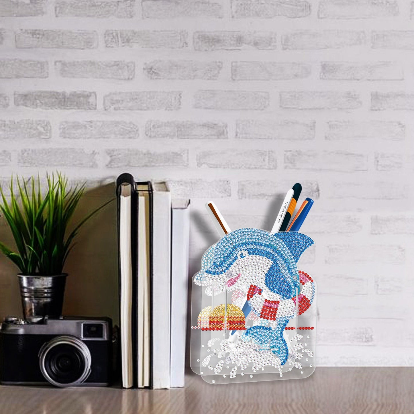 Diamond painting transparent pen holder | double-sided