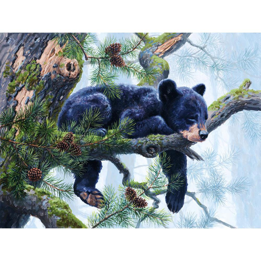 Little black bear | Full Round Diamond Painting Kits