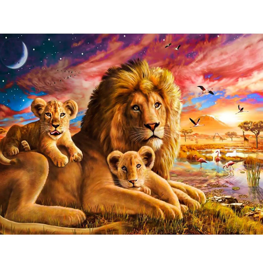 lion | Full Round Diamond Painting Kits
