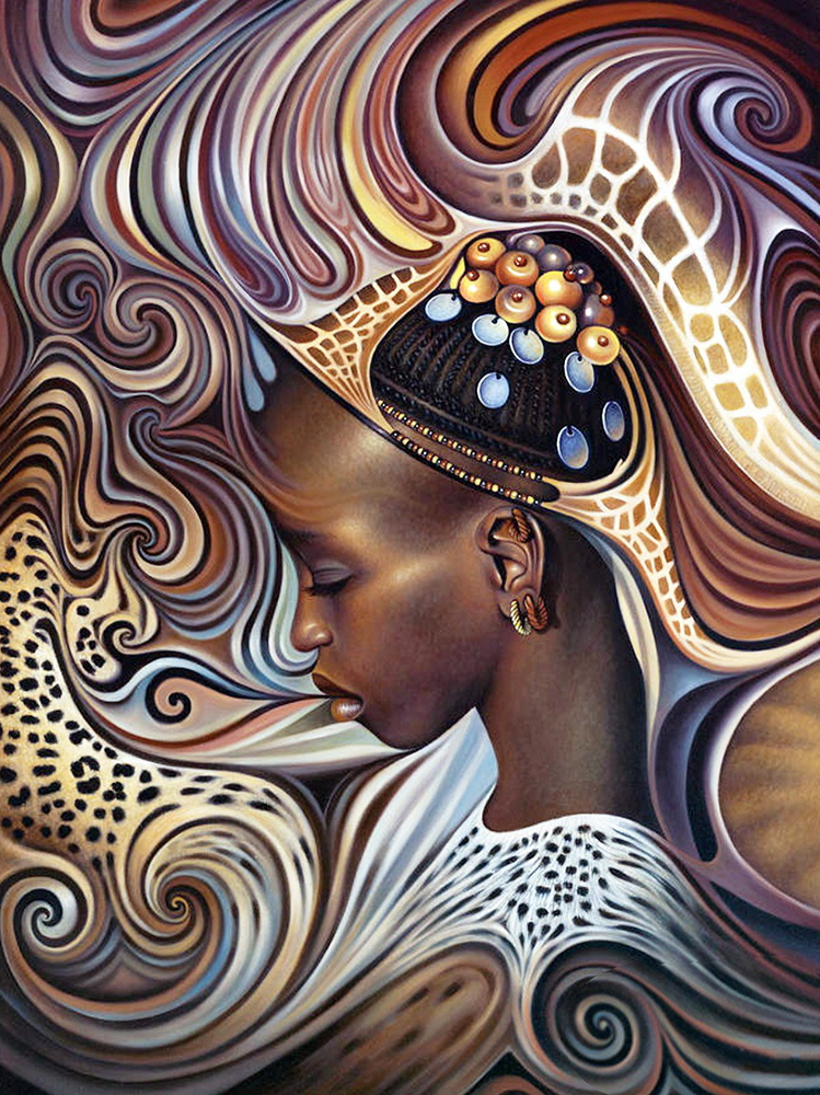 African woman | Full Round Diamond Painting Kits