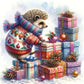 AB Diamond Painting Kit | Christmas Hedgehog