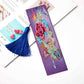 DIY Special Shaped Diamond Painting Leather Tassel Bookmark | Flower