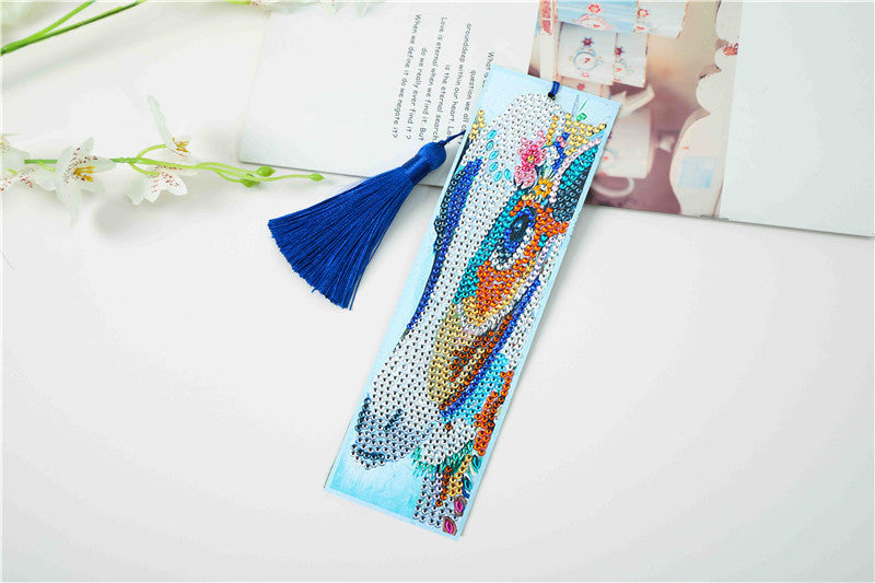 DIY Special Shaped Diamond Painting Leather Bookmark Tassel | Cattle