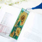 DIY Special Shaped Diamond Painting Leather Bookmark Tassel | Sunflower