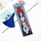DIY Cat Special Shaped Diamond Painting Leather Bookmark Tassel