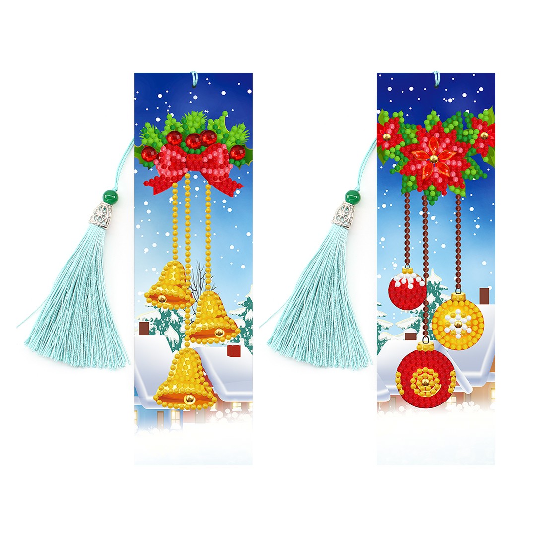 DIY Special Shaped Diamond Painting Leather Bookmark Tassel | Four-piece suit
