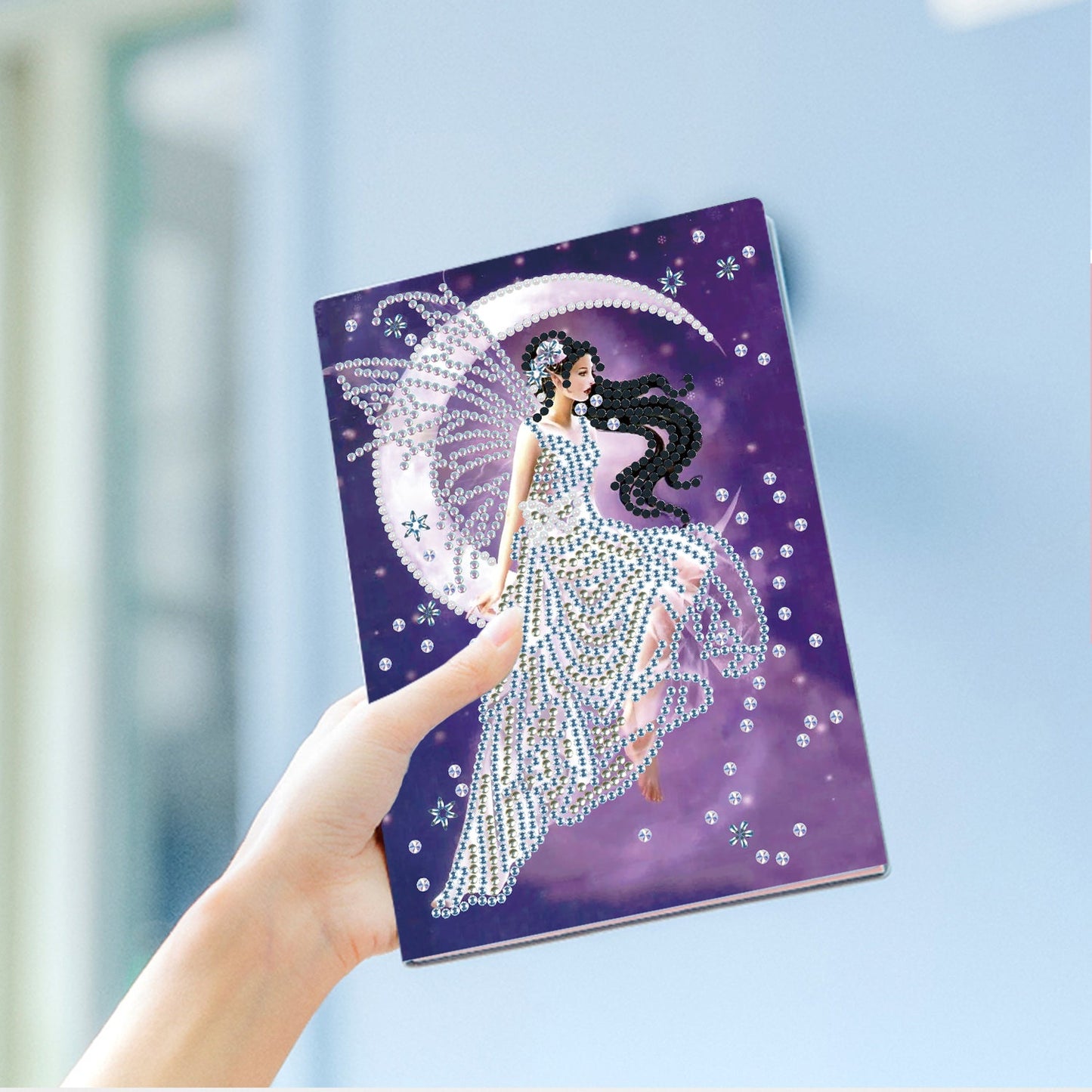 A5 5D Notebook DIY  Special Shape Rhinestone Diary Book | Moon Girl