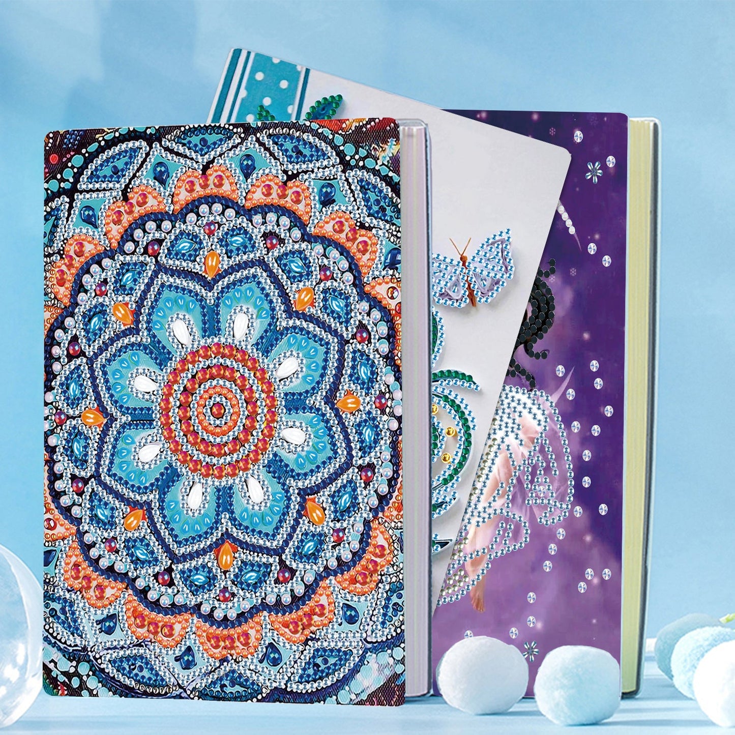 A5 5D Notebook DIY  Special Shape Rhinestone Diary Book | Mandala