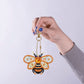 DIY keychain | Honeybee | Double-sided | 5 Piece Set