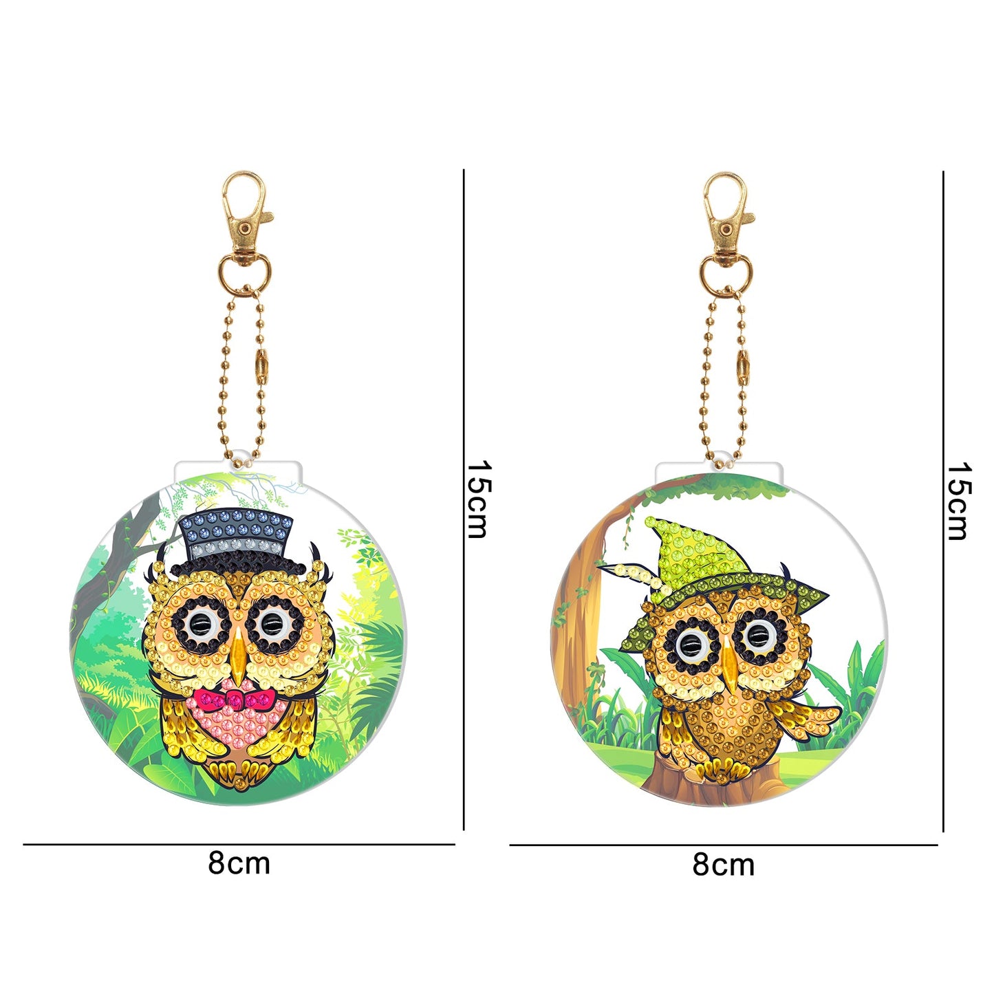 DIY keychain | Owl | Two Piece Set