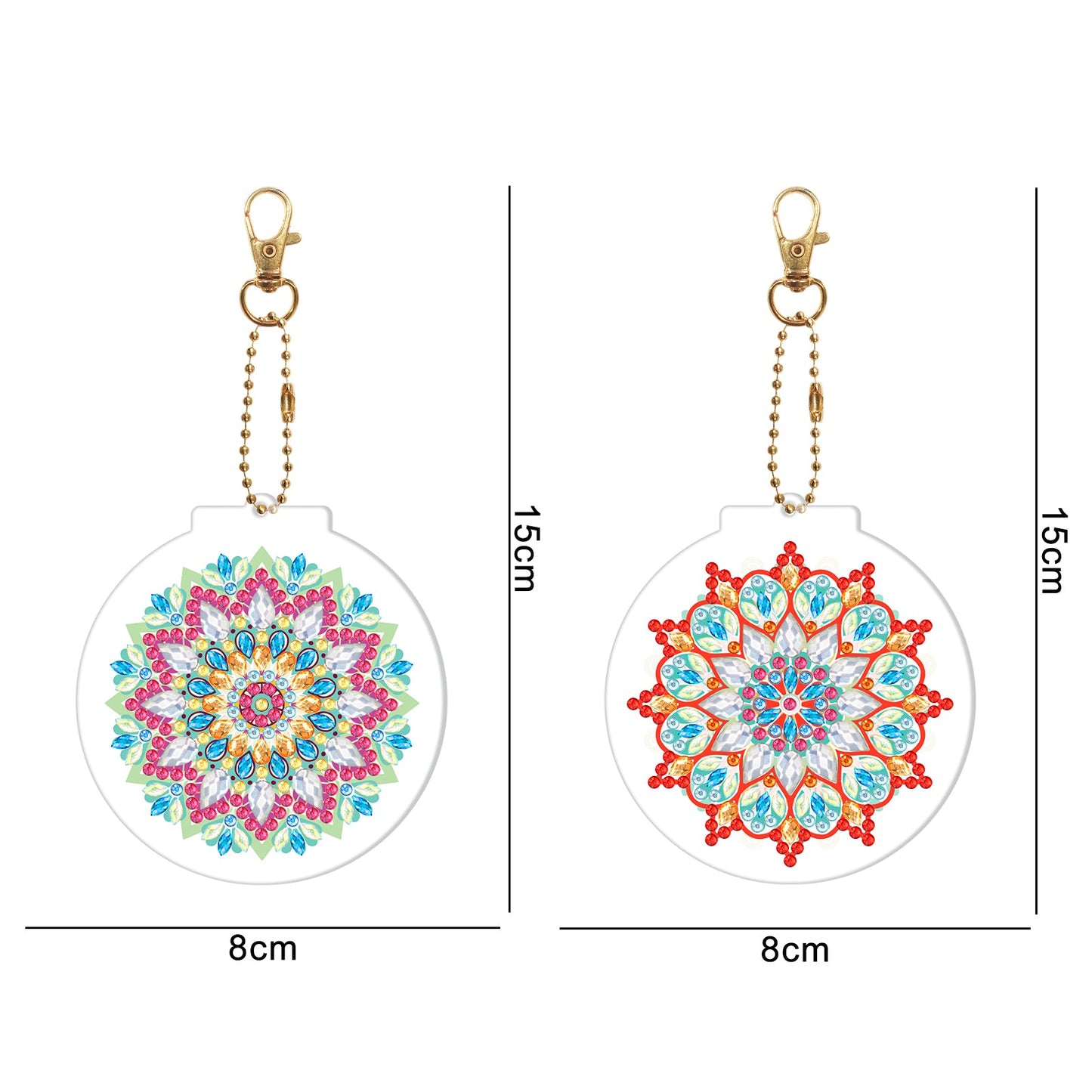 DIY keychain | Mandala | Two Piece Set