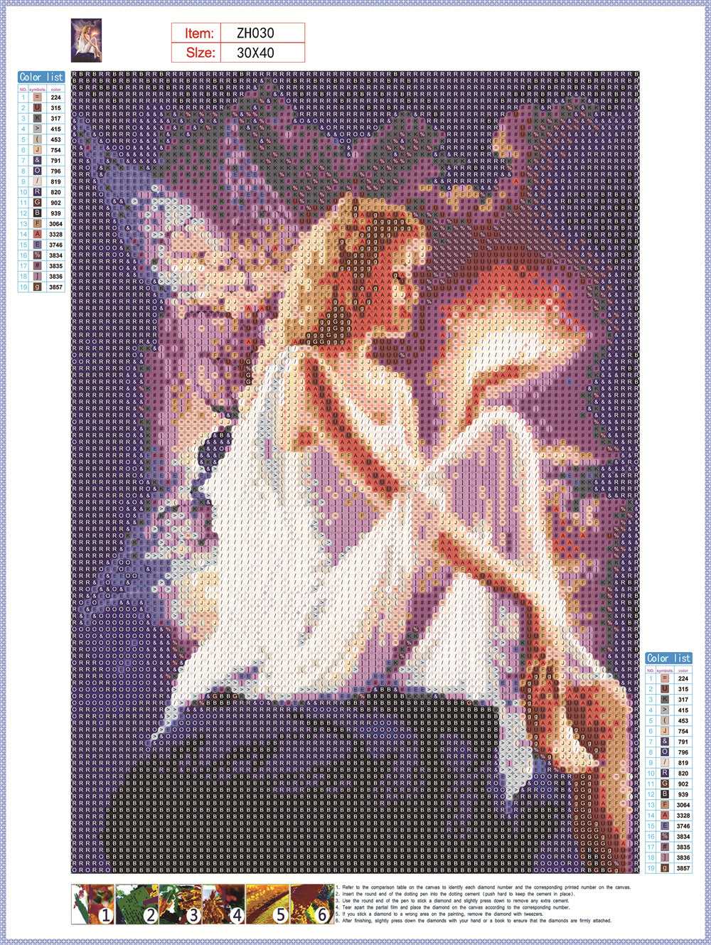 Angel | Full Round Diamond Painting Kits