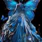 Luxury AB Velvet Diamond Painting Kit -Princess Butterfly