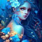 AB Diamond Painting  |  Blue Nature Princess