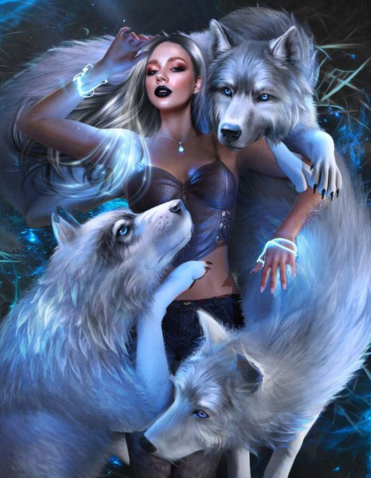 AB Diamond Painting | Beauty and the Wolf