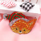 4pcs DIY Dog Sets Special Shaped Full Drill Diamond Painting Key Chain with Key Ring Jewelry Gifts for Girl Bags