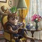 AB Diamond Painting  |  Cat With Smell Of Books