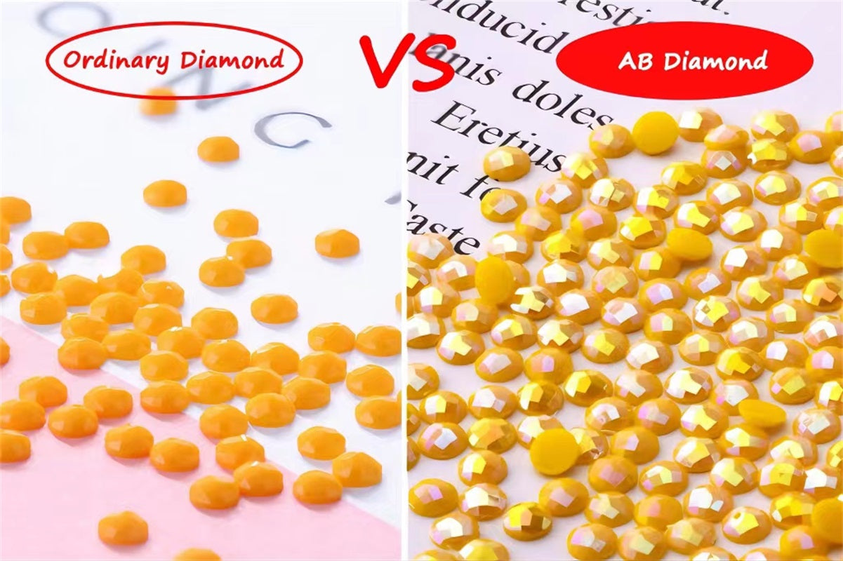 AB Diamond Painting Kit  | Yellow Heart Beauty