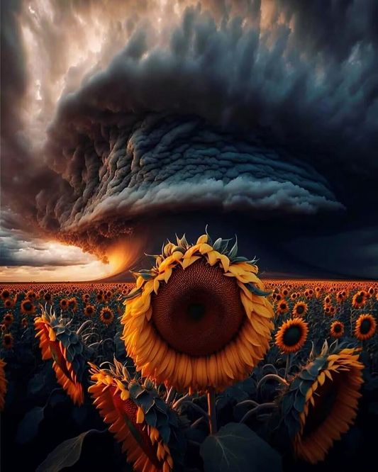 AB Diamond Painting  |  Sunflower storm