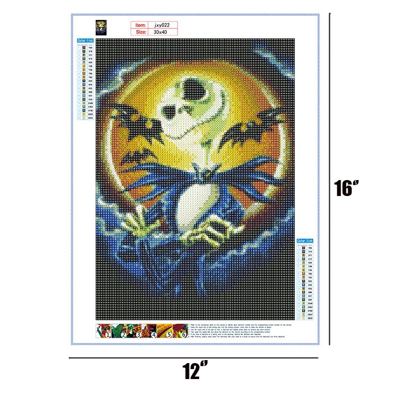 Halloween Skull  | Full Round Diamond Painting Kits