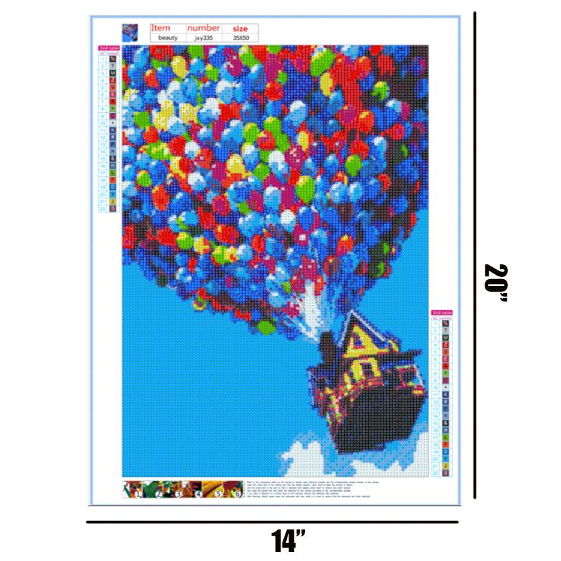 Hot Air Balloon Hut  | Full Round Diamond Painting Kits