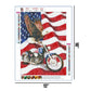 American Flag Motorcycle Eagle | Full Round Diamond Painting Kits