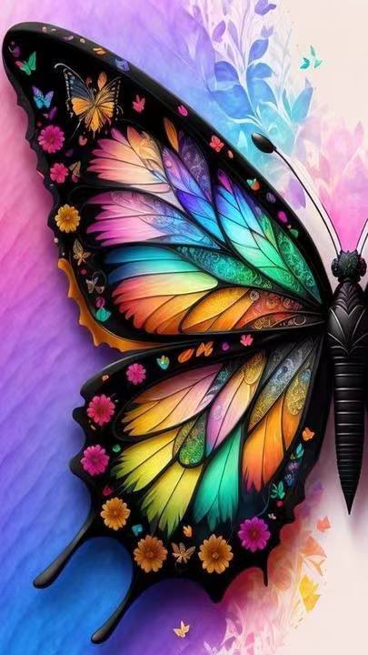 Free AB  Diamond Painting  |  Butterfly