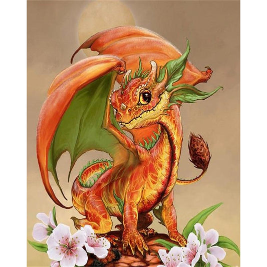Fire Dragon  | Full Round Diamond Painting Kits