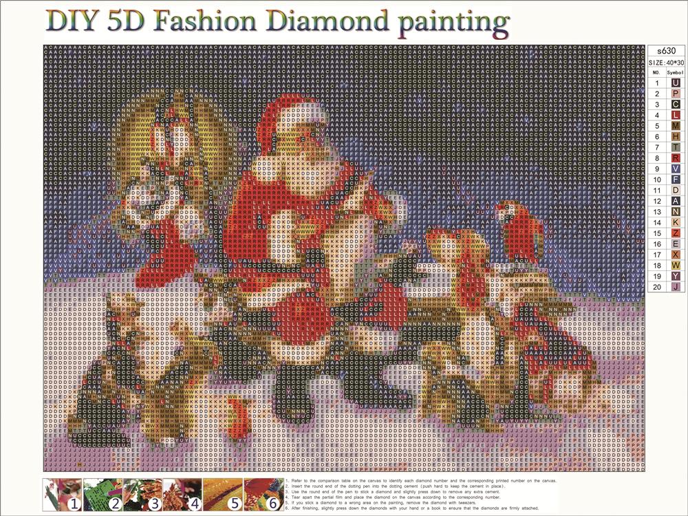 Santa | Full Circle Diamond Painting Kit